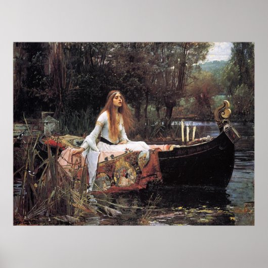Lady of Shalott Canvas Print Poster (Vorne)