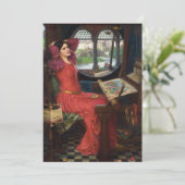 Lady of Shalott | John William Waterhouse Karte (Stehend Vorderseite)