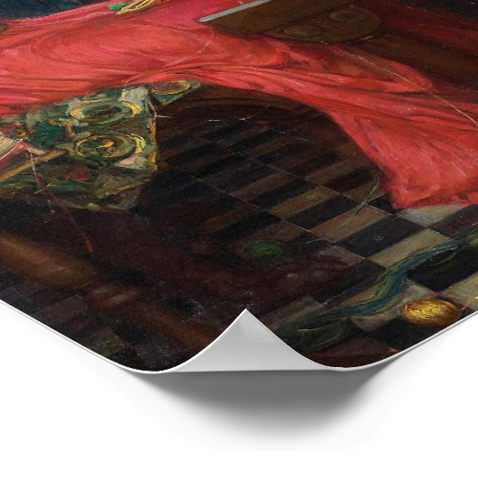 Lady of Shalott | John William Waterhouse Poster (Ecke)