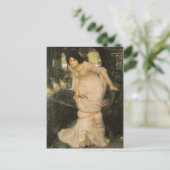 LaDY oF SHaLOTT LoOKiNG aT LaNCELoT Postkarte (Stehend Vorderseite)