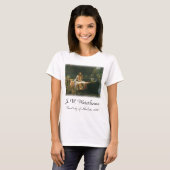 Lady of Shalott On Boat by John William Waterhouse T-Shirt (Vorne ganz)
