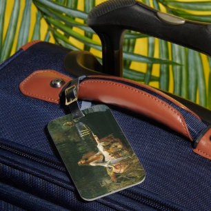 Lady of Shalott On Boat von John William Waterhous Gepäckanhänger