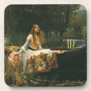 Lady of Shalott On Boat von John William Waterhous Getränkeuntersetzer