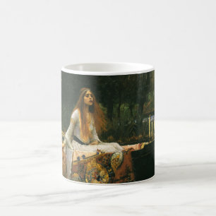 Lady of Shalott On Boat von John William Waterhous Kaffeetasse