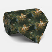 Lady of Shalott On Boat von John William Waterhous Krawatte (Gerollt)