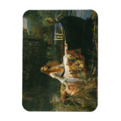 Lady of Shalott On Boat von John William Waterhous Magnet (Vertikal)