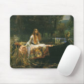 Lady of Shalott On Boat von John William Waterhous Mousepad (Mit Mouse)