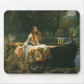 Lady of Shalott On Boat von John William Waterhous Mousepad (Vorne)