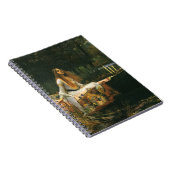Lady of Shalott On Boat von John William Waterhous Notizblock (Rechte Seite)