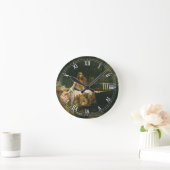Lady of Shalott On Boat von John William Waterhous Runde Wanduhr (Zuhause)