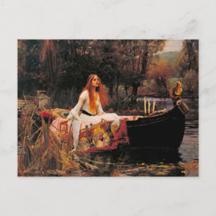Lady of Shalott Waterhouse Kunst Postkarte