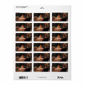 Lady of Shalott Waterhouse Labels Adressaufkleber (Vorne)