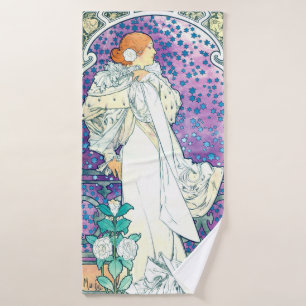 Lady of the Camelias, Alphonse Mucha Badehandtuch