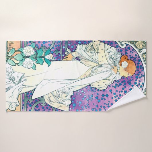 Lady of the Camelias, Alphonse Mucha Badehandtuch (Badehandtuch)