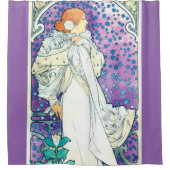 Lady of the Camelias, Alphonse Mucha Duschvorhang (Vorderseite)