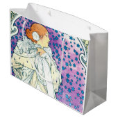 Lady of the Camelias, Alphonse Mucha Große Geschenktüte (Rückseite Schrägansicht)