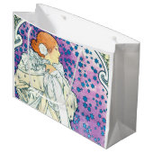 Lady of the Camelias, Alphonse Mucha Große Geschenktüte (Vorderseite Schrägansicht)