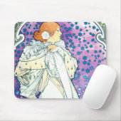 Lady of the Camelias, Alphonse Mucha Mousepad (Mit Mouse)