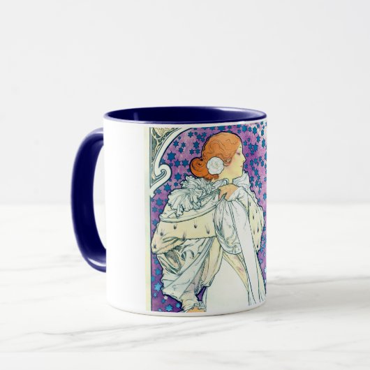 Lady of the Camelias, Alphonse Mucha Tasse (Vorderseite Links)