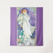 Lady of the Camelias, Alphonse Mucha Wandteppich (Vorderseite)