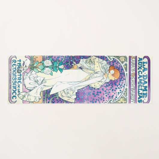 Lady of the Camelias, Alphonse Mucha Yogamatte (Vorderseite (Horizontal))