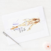 Lady of the Canyon Rechteckiger Aufkleber (Umschlag)