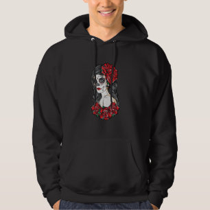Lady of the Dead La Calavera Catrina Santa Muerte Hoodie