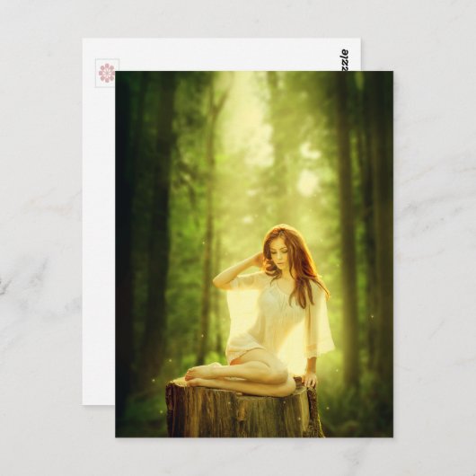 Lady of the Enchanted Forest Postkarte (Vorne/Hinten)