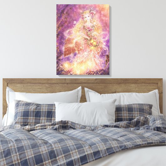 Lady of the Forest Fantasy Art Canvas Print Leinwanddruck (Insitu (Schlafzimmer))