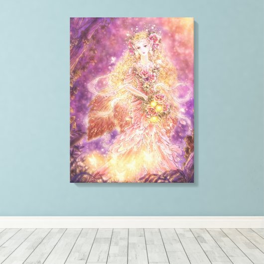 Lady of the Forest Fantasy Art Canvas Print Leinwanddruck (Insitu (Holzboden))