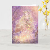 Lady of the Forest Grußkarte Karte (Gelbe Blume)