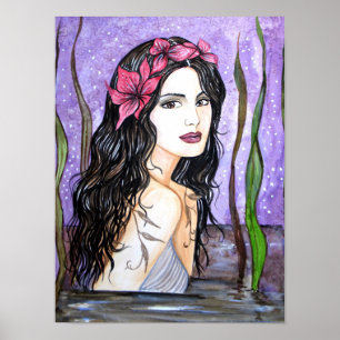 Lady of the Lake Fairy Tale Malerei Poster