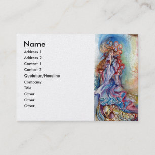 LADY OF THE LAKE platinum metallic silver Visitenkarte