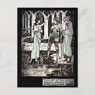 Lady of the Lake Tells Über Excalibur Postkarte