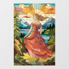 Lady of the Landschaftlich Vista: Festgehaltenes G Fensteraufkleber