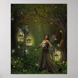 Lady of the Lanterns Print Poster