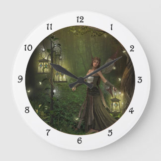 Lady of the Lanterns Wall Clock Große Wanduhr