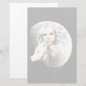 Lady of the Moon Briefpapier (Vorne/Hinten)
