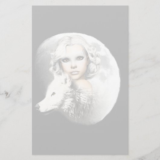 Lady of the Moon Briefpapier (Vorderseite)