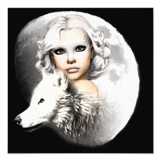 Lady of the Moon Fotodruck (Vorne)