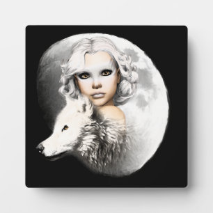 Lady of the Moon Fotoplatte