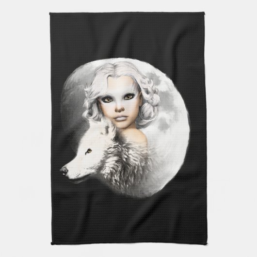 Lady of the Moon Geschirrtuch (Vertikal)