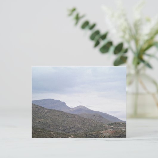 Lady of the Mountain Alamogordo New Mexico Postkarte (Stehend Vorderseite)