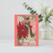 Lady of the Poinsettias Vintage Weihnachten (Stehend Vorderseite)