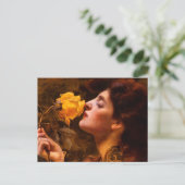 Lady of the Rose von Franz Dvorak Postkarte (Stehend Vorderseite)