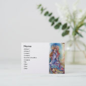 LADY OF THE SEE gold lila-rot blau Visitenkarte (Stehend Vorderseite)