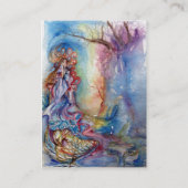 LADY OF THE SEE gold lila-rot blau Visitenkarte (Rückseite)