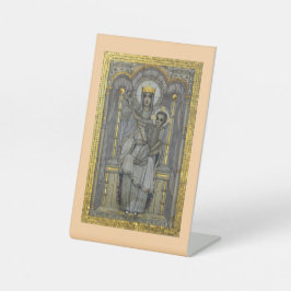 Lady of Walsingham Pedestal Sign Sockelschild