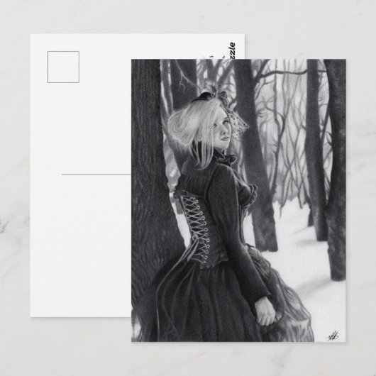 Lady of Winter Postkarten (Vorne/Hinten)