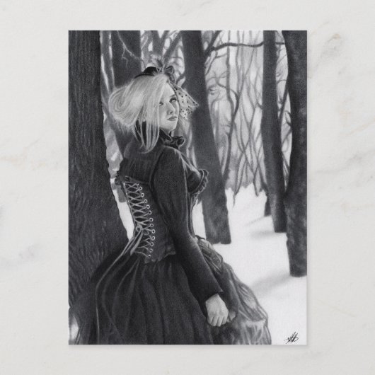Lady of Winter Postkarten (Vorderseite)